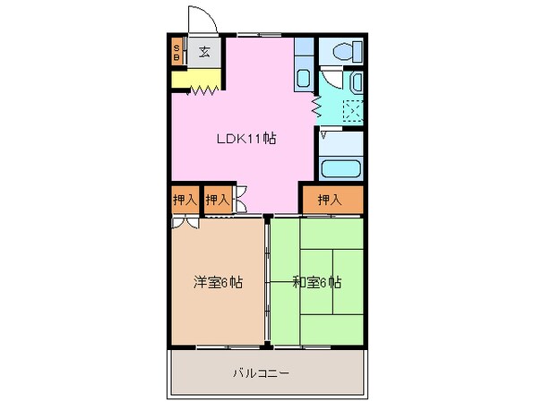 アンジーナビルの物件間取画像